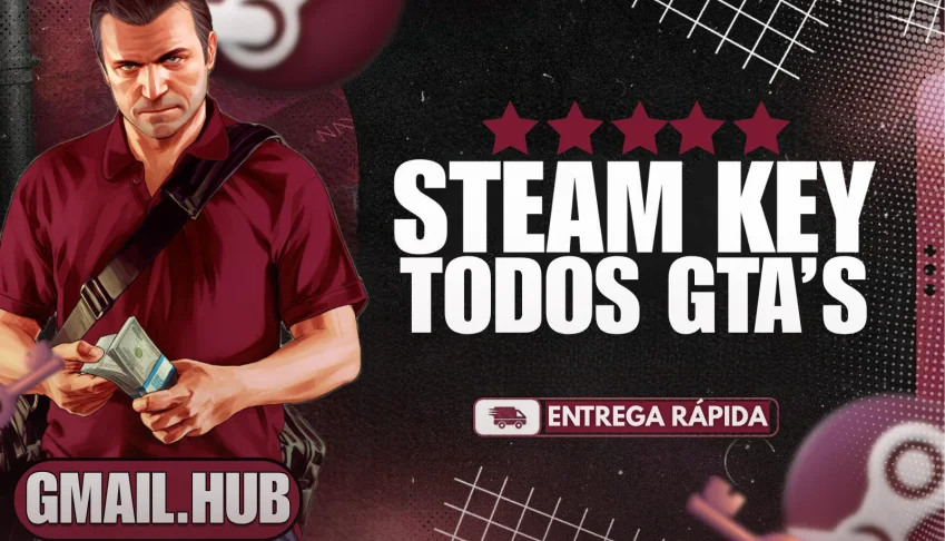 GTA V, IV, San Andreas, Vice City e + | PC | Stem Key Global