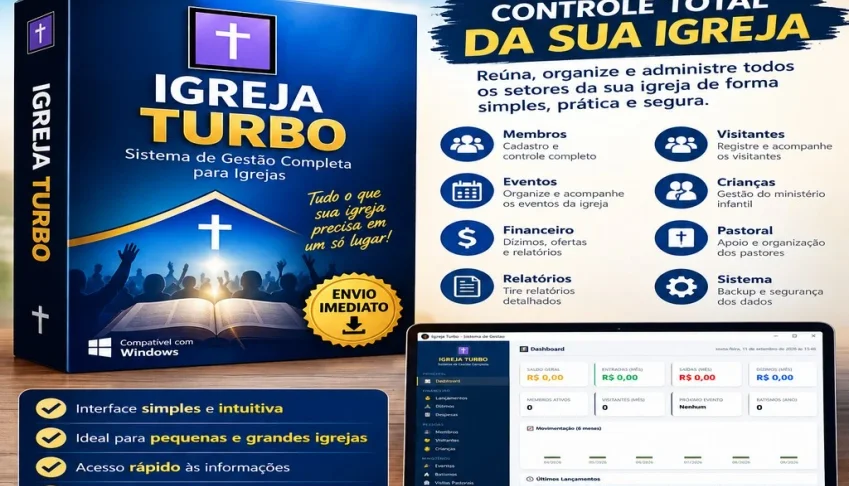 Software Aplicativo para Gestão e Tesouraria de Igrejas