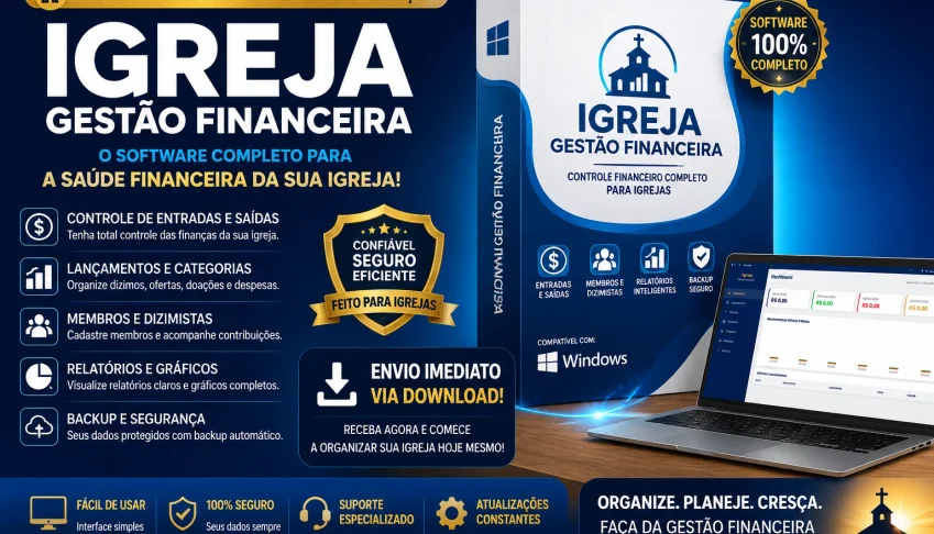 Software Aplicativo para Gestão e Tesouraria de Igrejas