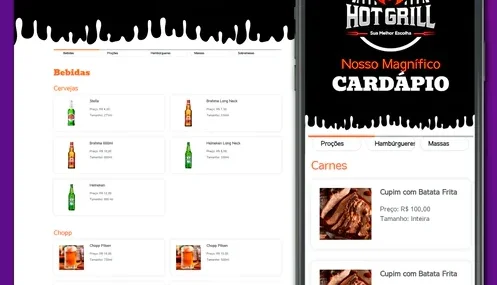 Site de Cardápio Digital Wordpress
