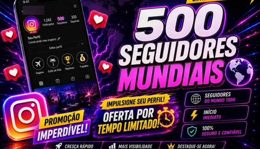 500 Seguidores Instagram | Entrega Rápida