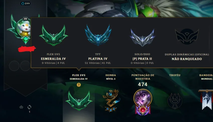 Vendo Conta LOL com 148 Campeões/96 Skins Esmeralda IV
