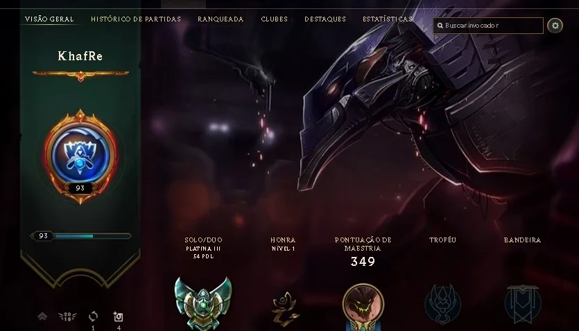 Conta League Of Legends