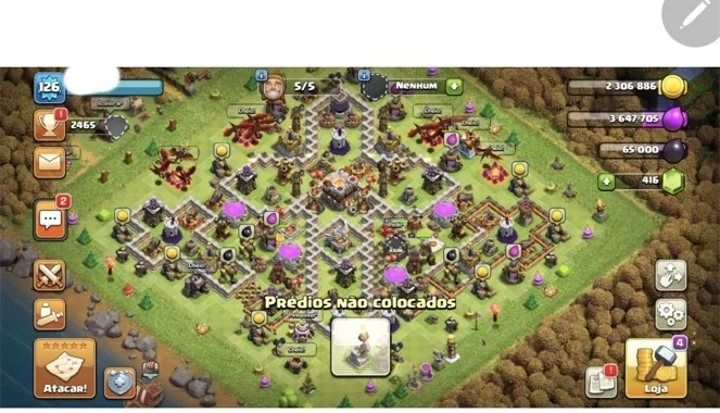 Conta clash of clãs cv 11