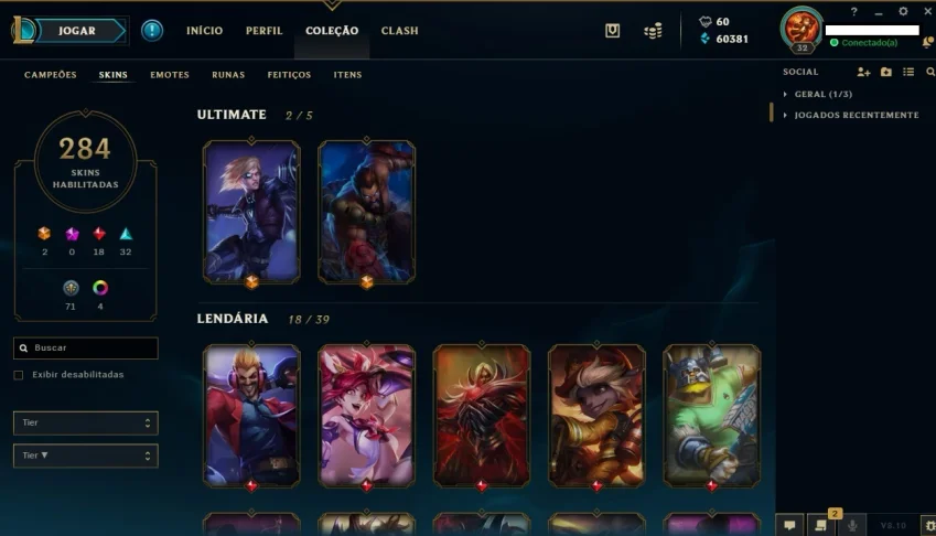 Conta League Of Legends