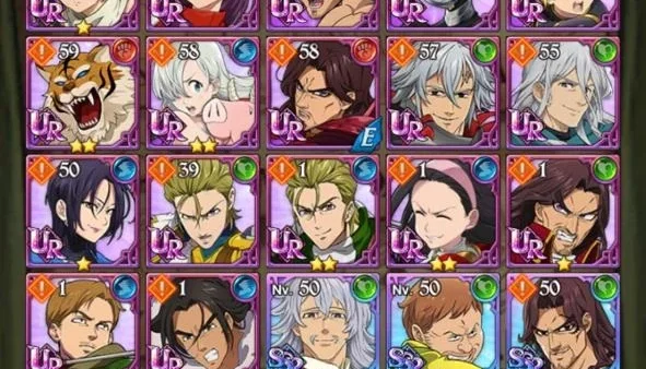 Accont 7ds NANATSU NO TAIZAI - GRAND CROSS GLOBAL 3kk