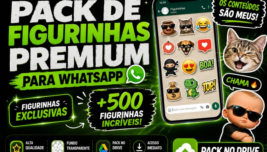 Pack de Figurinhas Premium para WhatsApp +500 Stickers