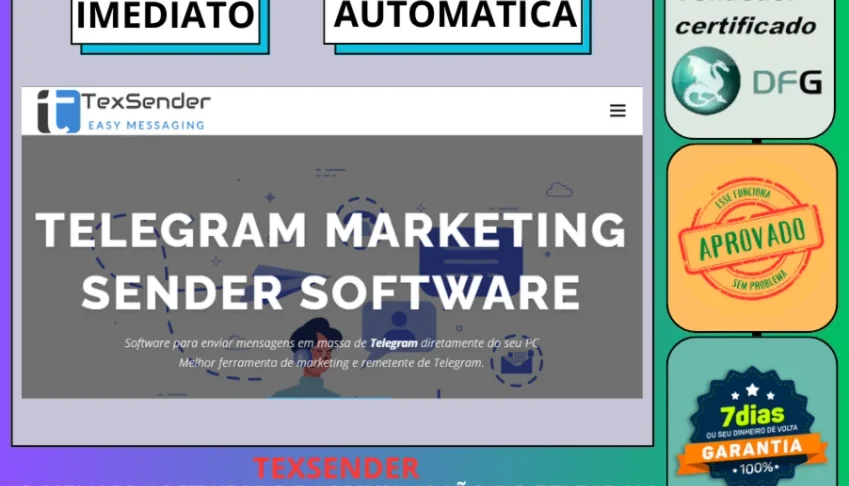 Texsender - O Melhor Softwear De Comunicação Telegram