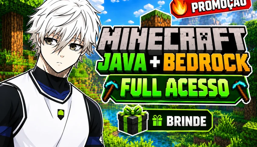 Minecraft Full Acesso | Java Edition | Bedrock Edition