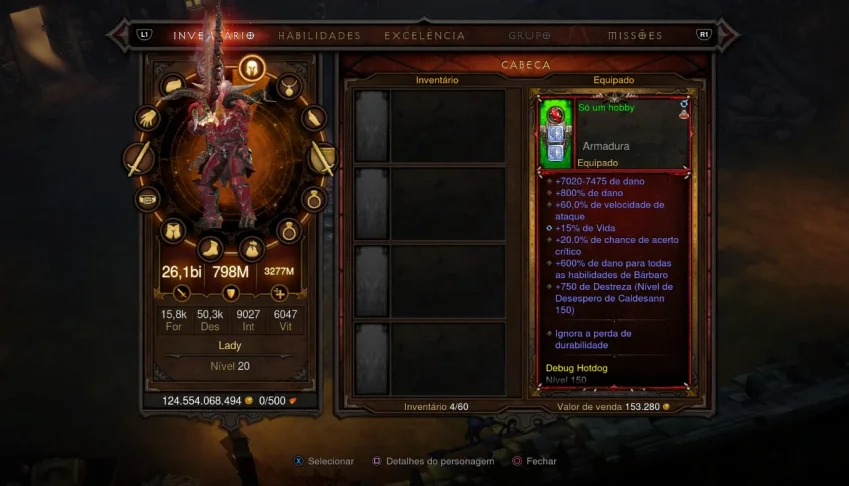Diablo 3 Itens Build Bárbaro