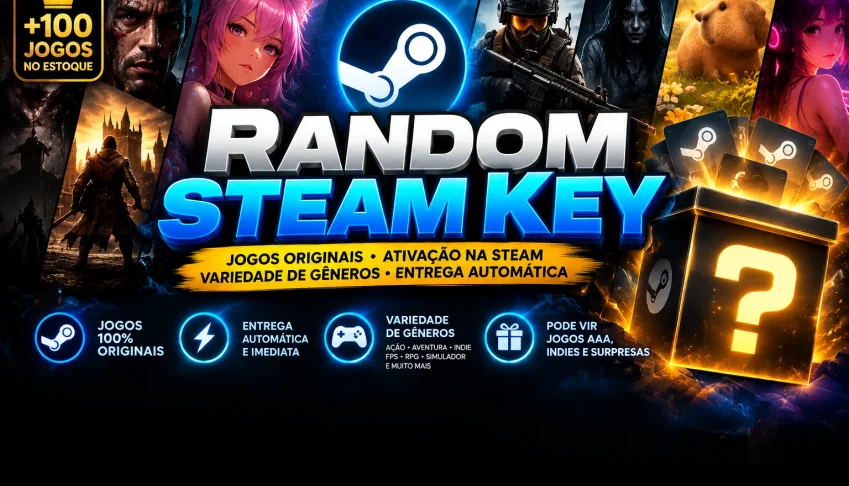 STEAM RANDOM KEY | KEY DE JOGOS ALEATÓRIOS