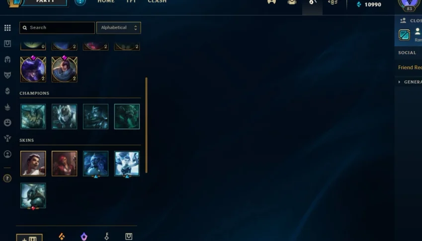 Conta diamante ex mestre com skin ultimate