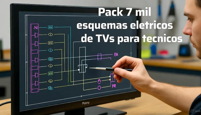 Pacote mais de 7mil exquema de Tv para técnicos