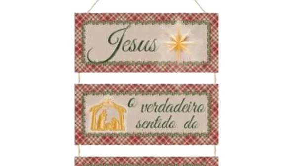 Placas MDF Jesus o Verdadeiro Sentido do Natal