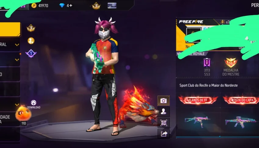 Conta gemada de free fire