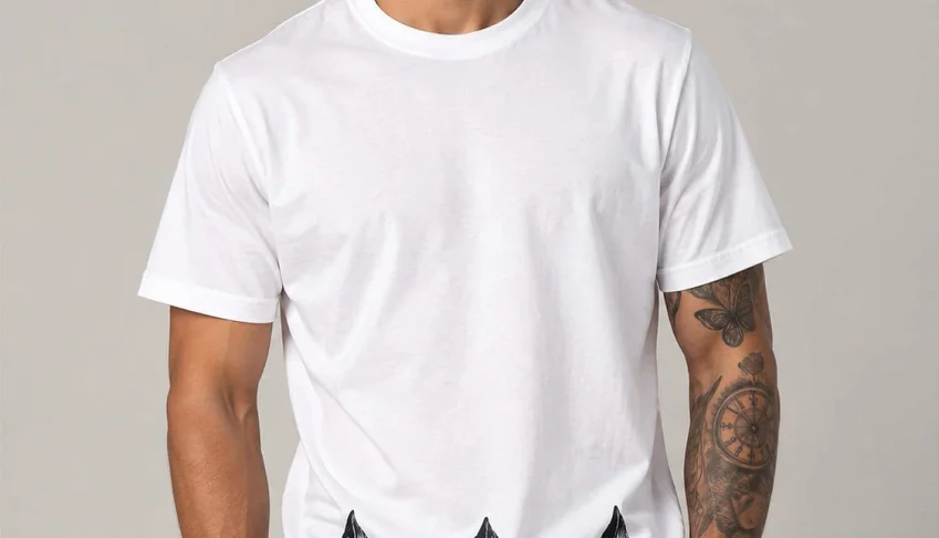 Camiseta Branca Flor de Lis