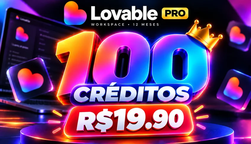 Recarga Lovable.Dev | 100 Créditos + Pro