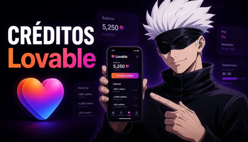 Recarga Lovable.Dev | 100 Créditos + Pro