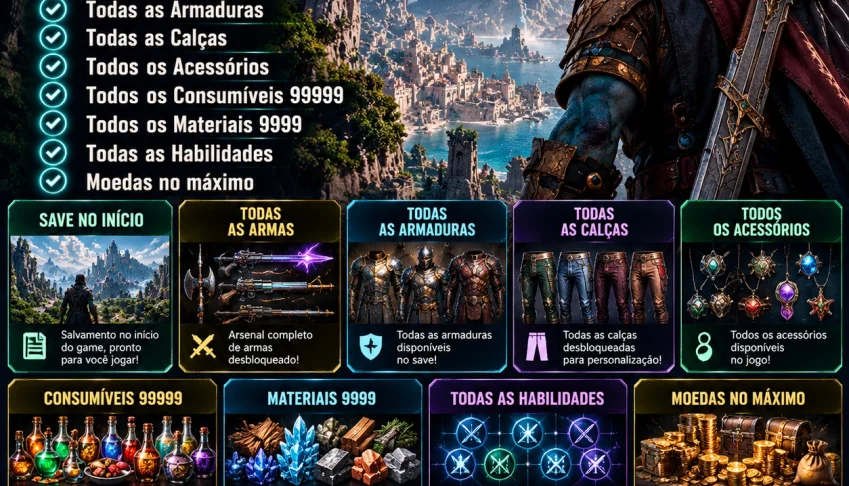 Avowed (PS5) - Todas as armas, armaduras, calças, acessórios