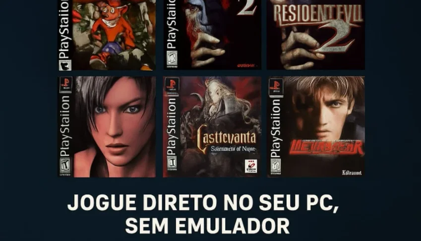 🎮 Pack Com 60 Jogos De Ps1 Para Pc – Pronto Pra Jogar!