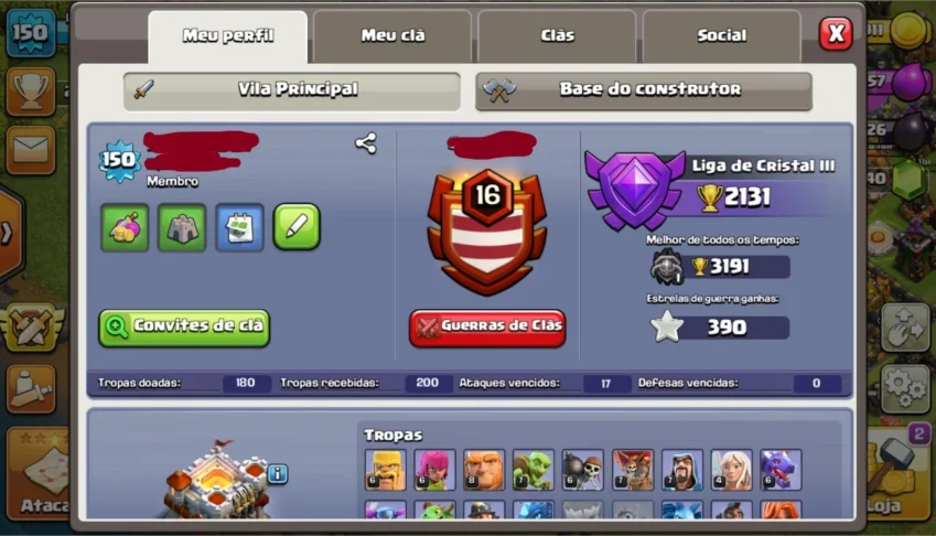 Clash of clans CV 11 bem upado e barato