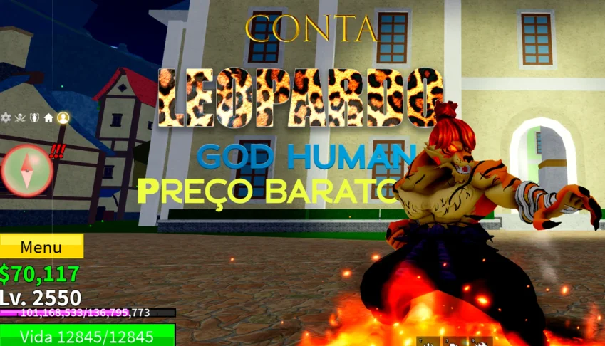 Conta Leopardo(Ingerida) Lvl 2550(T-Rex+Buddah)+Godspeed+V3h
