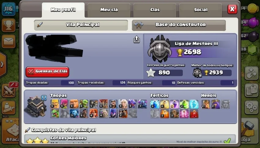 Clash of clans cv9 Full + clash royale lvl 12