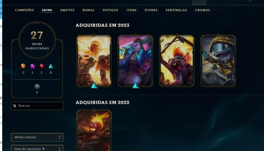 Conta Smurf Lol 27 Skins Full Acesso