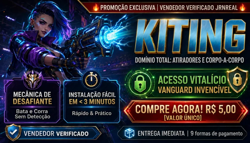 Auto Kiting LoL | Vitalício sem ban