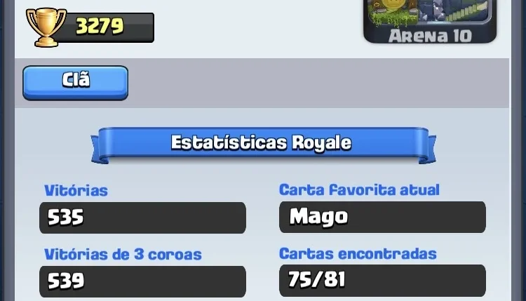 Conta Clash Royale, 3279 Troféus, 9 Lendárias