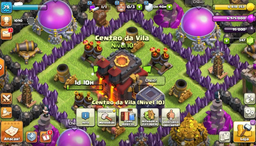 Conta Clash Of Clans CV 10
