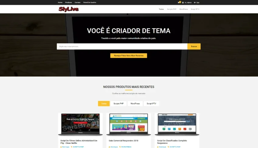 Script Loja Virtual Php - Para Produtos Digitais