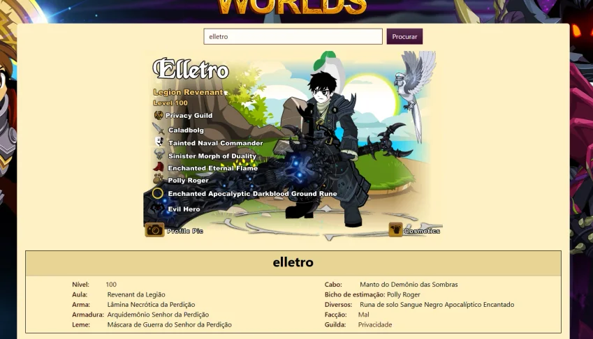 Conta de aqw nivel 100 com alguns hardfarms