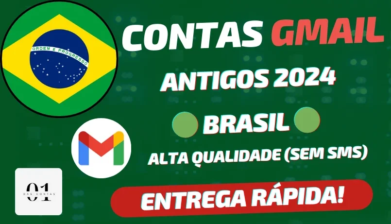 [PREMIUM] CONTAS GMAIL 🟢 IP BRASIL 🟢  ANTIGO 2024 +SEM SMS
