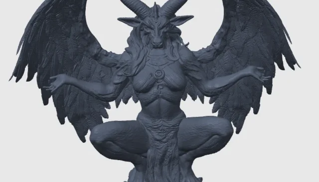Baphomet arquivo STL para impressão 3D