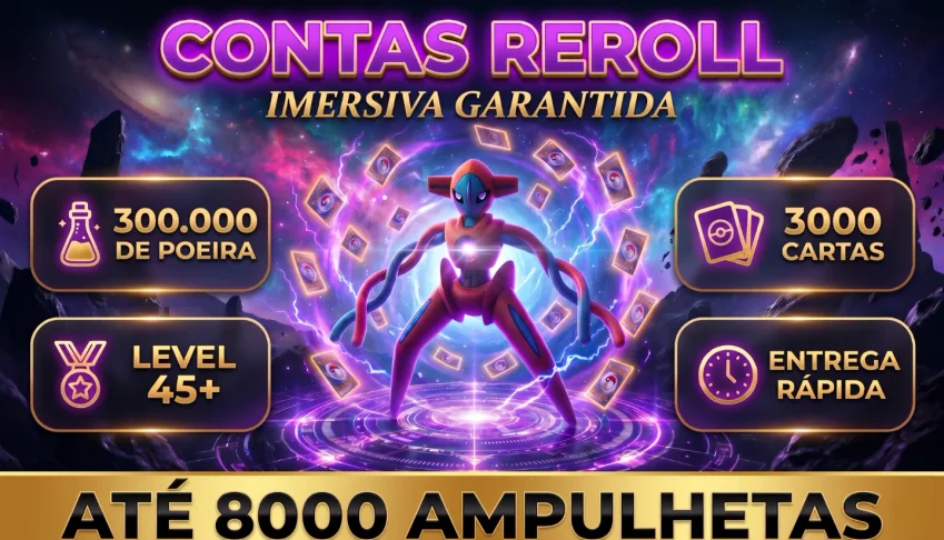 Contas Pokémon Tcg Pocket - Até 8.000 Ampulhetas + IM