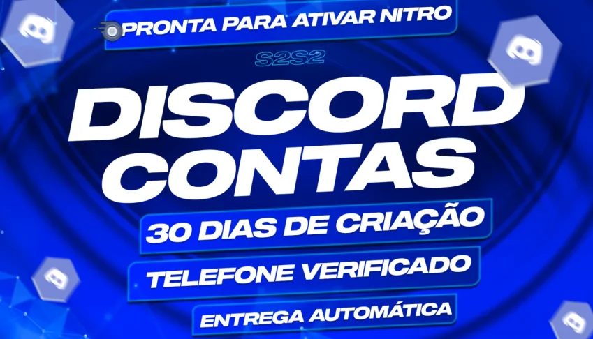 Conta Discord 30 Dias De Criação PARA ATIVAR NITRO