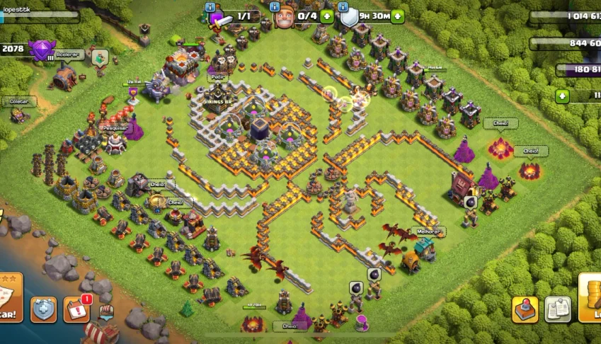 Conta Clash of clãs cv11 semi full