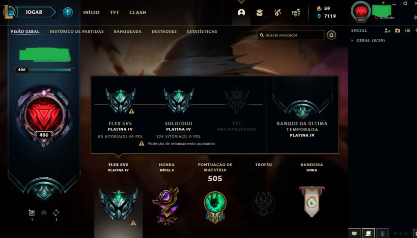 Todos os campeões e 155 skins.