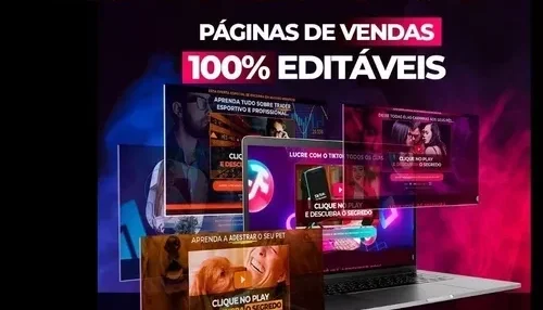 Páginas de Vendas Premium Prontas Editáveis