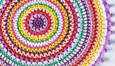 Mandala Taj em Crochê (toalhinha de Mesa)