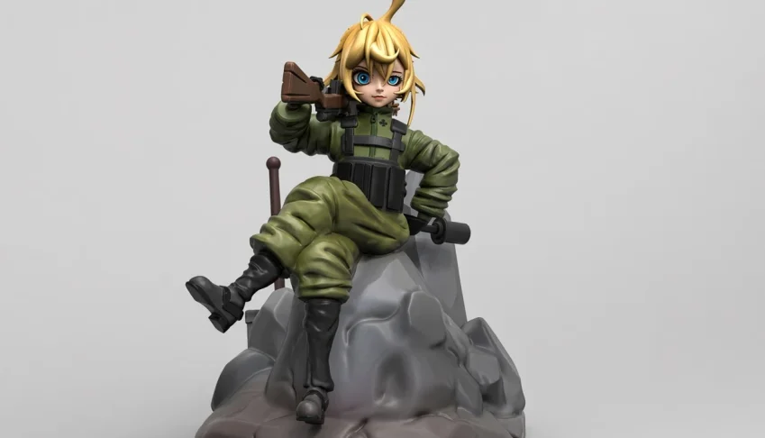 Tanya - Youjo Senki - Arquivo STL - Para Impressão 3D