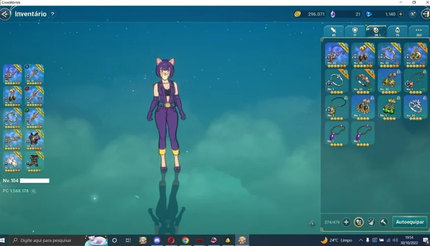 CONTA NI NO KUNI LVL 104 [BRUXA] - SV > RUBY GEMINI
