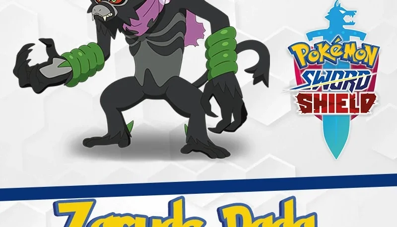 Zarude Dada ou normal Evento - Pokémon Sword e Shield