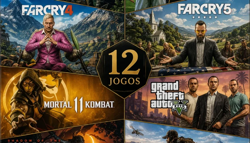 Conta PlayStation com 12 jogos