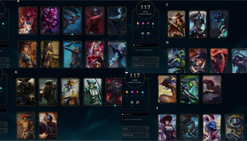 Conta league of legends - Prata 3 com 125 skins