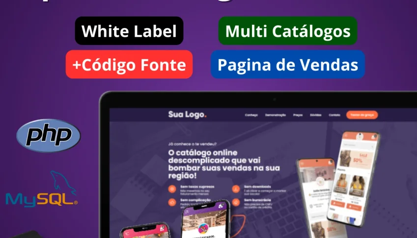 Catálogo Online Multi Lojas White Label Script PHP 2024