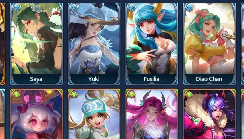 Conta - Heroes evolved, heróis: 113, skins: 243.
