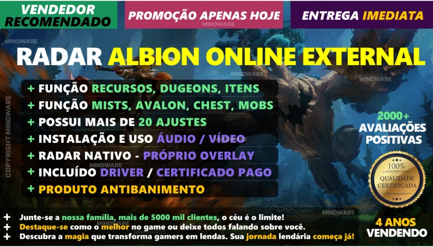 RADAR HACK ALBION ONLINE EXTERNAL ✅100% SEGURO E RECOMENDADO