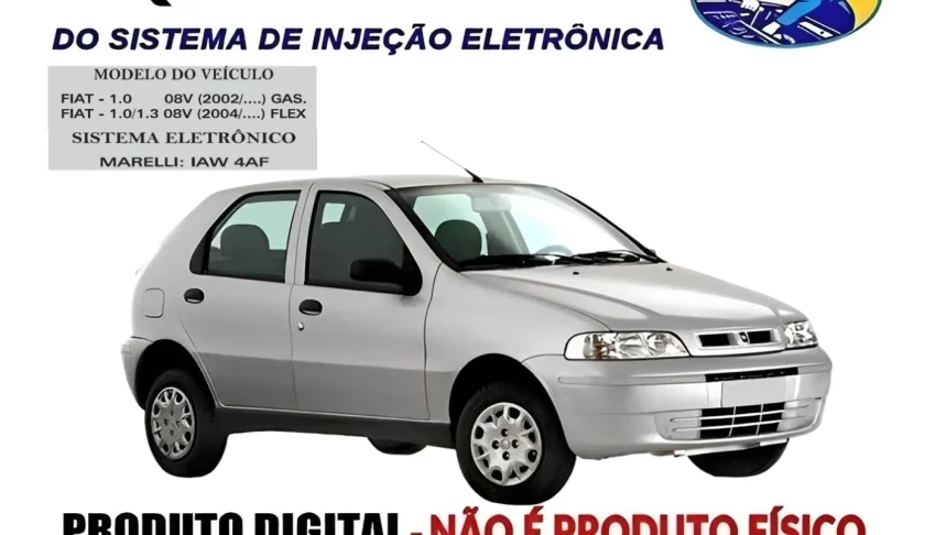 Diagrama digital veicular em formato PDF modelo na descrição
